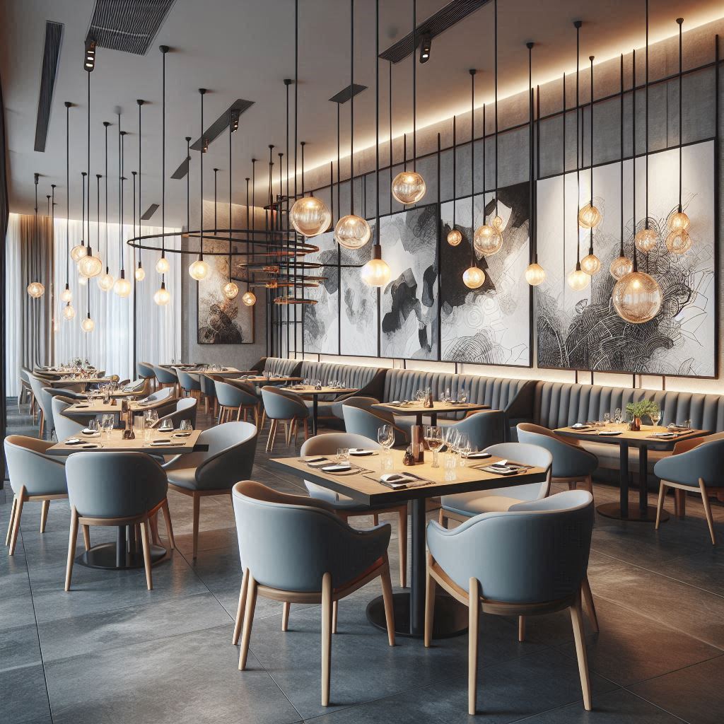 L'interno della trattoria